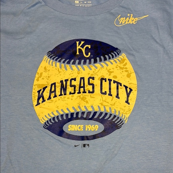Nike Blue Kansas City Royals Baseball Short Sleeve Tee - Picture 3 of 8